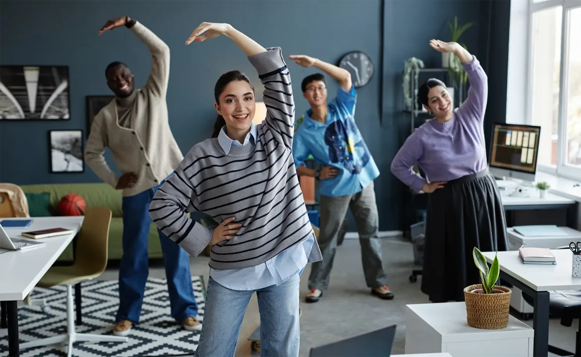 Inizio Giornata Lavorativa Ufficio, affidati a blue corporate wellness
